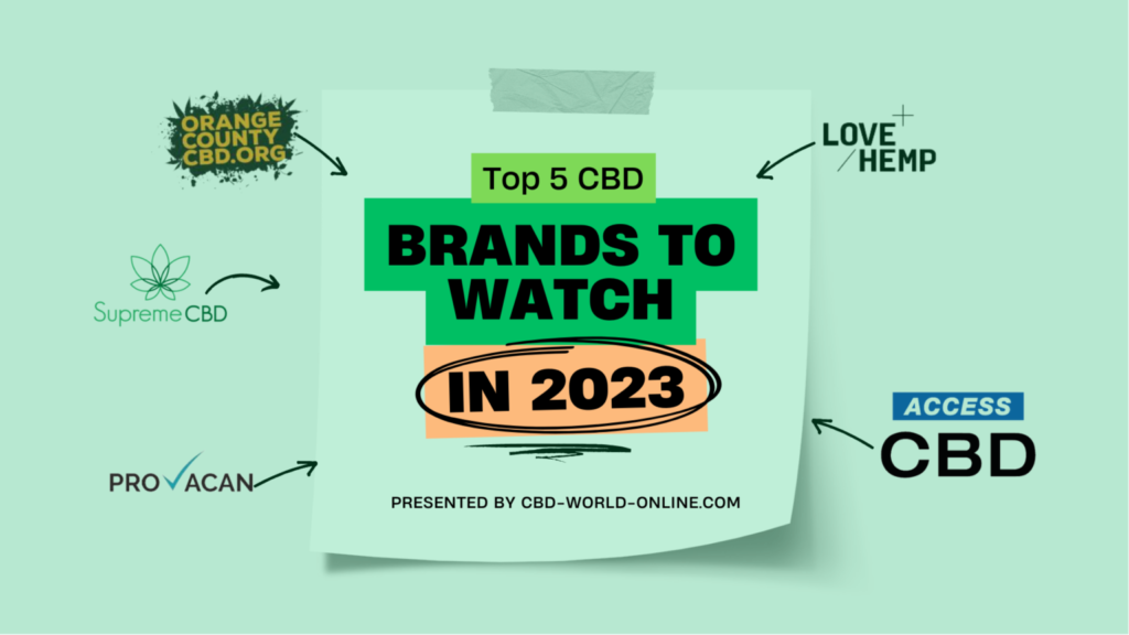 Top 5 CBD Brands to Watch in 2023: New Trends and Innovations